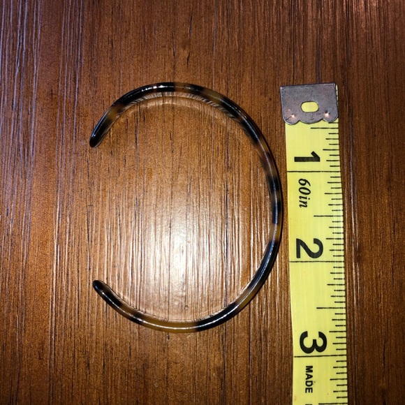 Tortoise Acetate Cuff Bangle Brown Leopard - Picture 5 of 5
